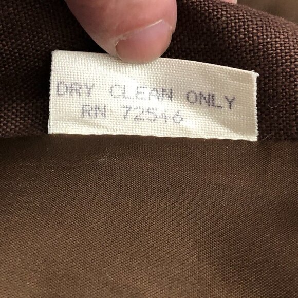 samantha TAYLOR - Brown Linen Zip Front Jacket Blazer - Size 6 - Picture 5 of 5